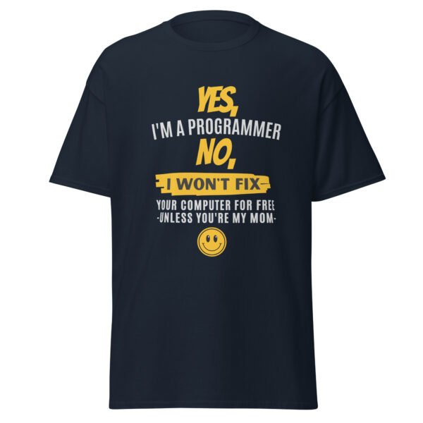 Camiseta Yes I'm a programmer - Imagen 3