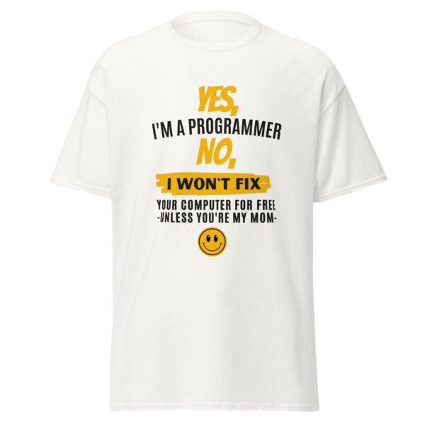 Camiseta Yes I'm a programmer - Imagen 5