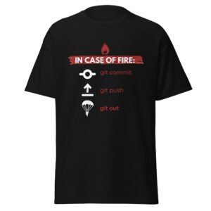Camiseta In case of fire
