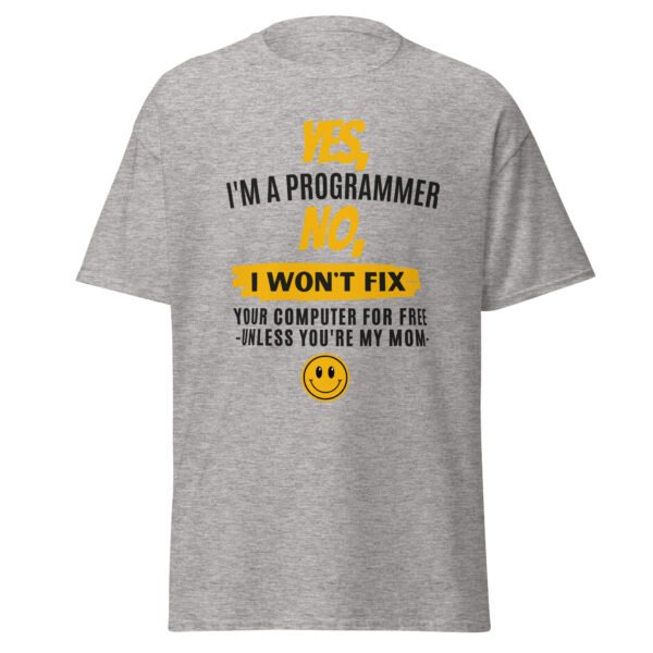 Camiseta Yes I'm a programmer - Imagen 6